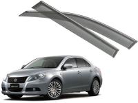 Suzuki Kizashi (09–) Дефлекторы боковых окон с хромированным молдингом, OEM стиль