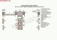Nissan Skyline (04-05) декоративные накладки под дерево или карбон (отделка салона), базовый набор, 4 двери, без навигационной cиcтемы, штатная магнитола, правый руль