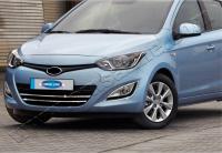 Hyundai i20 (13–) Окантовка противотуманных фонарей, нерж., 2 части ( FACELIFTхэтчбек5D )