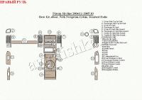Nissan Skyline (04-05) декоративные накладки под дерево или карбон (отделка салона), базовый набор, 4 двери, c навигацией, штатная магнитола, правый руль