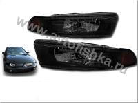 Mitsubishi Galant 8 96-06 фары передние черные, комплект 2 шт.