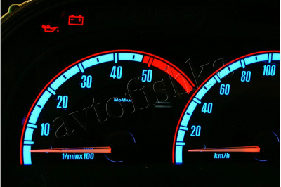 Renault Laguna 1 (1994 - 2000) светодиодные шкалы (циферблаты) на панель приборов