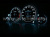 Audi 80, 90 B3, B4 светящиеся шкалы приборов - накладки на циферблаты панели приборов, дизайн № 1